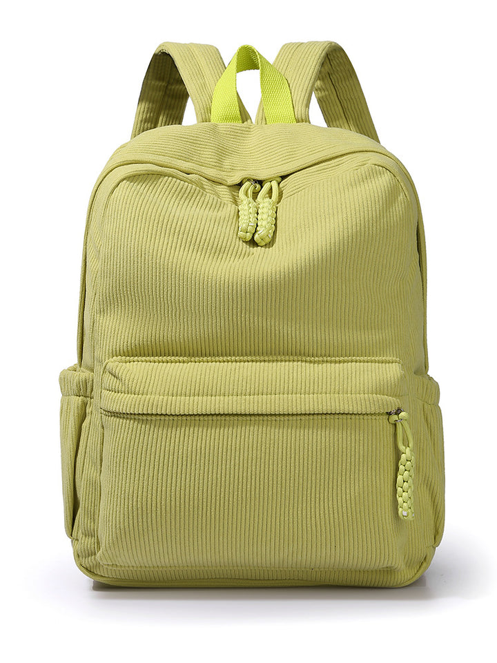Casual Corduroy Backpack Bowlift