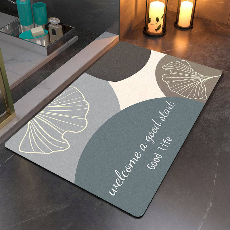 Artistic Abstract Bathroom Mat
