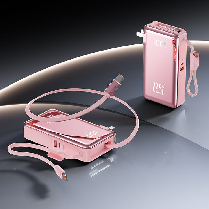 Portable power bank with intelligent charging display and fast high-performance function Bowlift