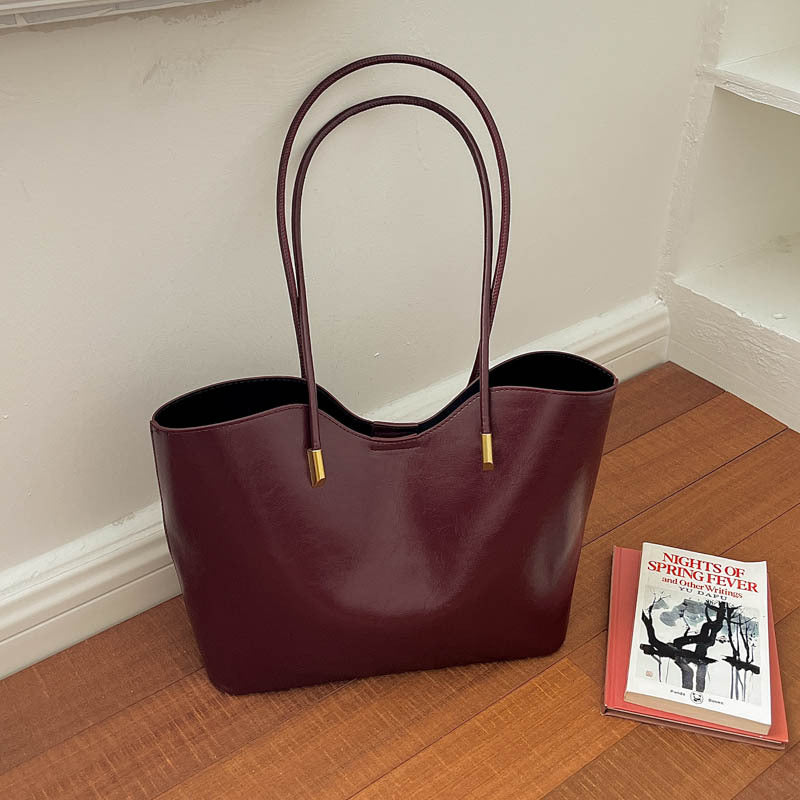 WoElegant Faux Leather Tote Bag Bowlift