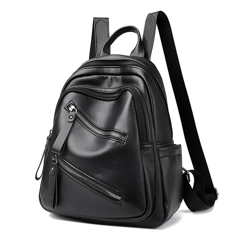 Fashionable Leather Backpack Bowlift