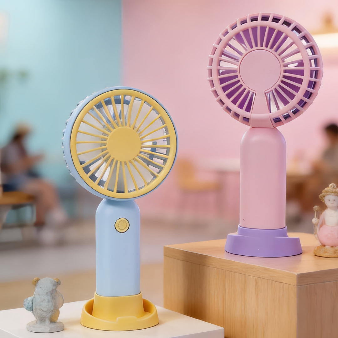 Women Portable USB Hand Fan with Flexibility Bowlift