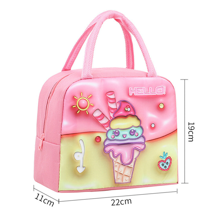 Cute Panda-Themed Insulated Lunch Bag