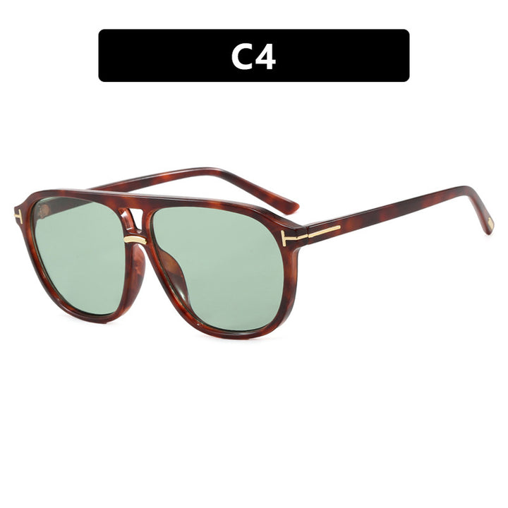Women's square sunglasses with luxurious tortoiseshell pattern and polarized lenses Bowlift