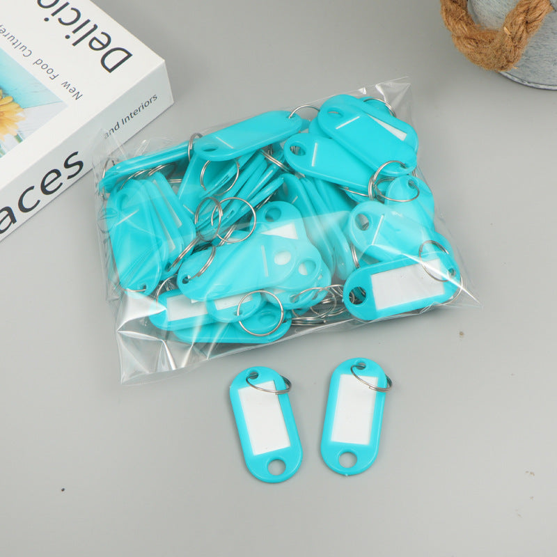Unisex label tags with key ring and writable field Bowlift