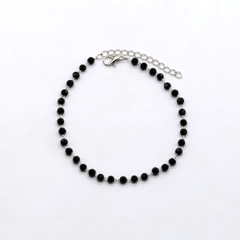 Black Beaded Anklet Bowlift