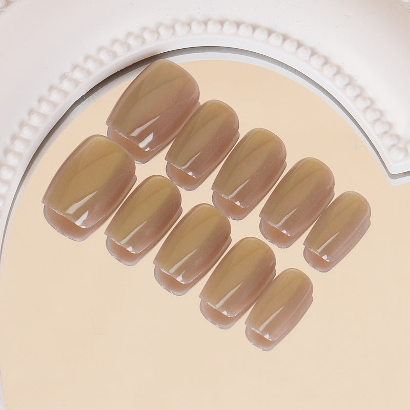 Natural Almond-Shaped Press-On Nails Bowlift