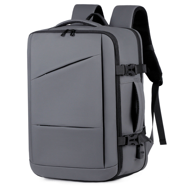 Functional Business Backpack with Expandable Storage and Ergonomic Straps Bowlift