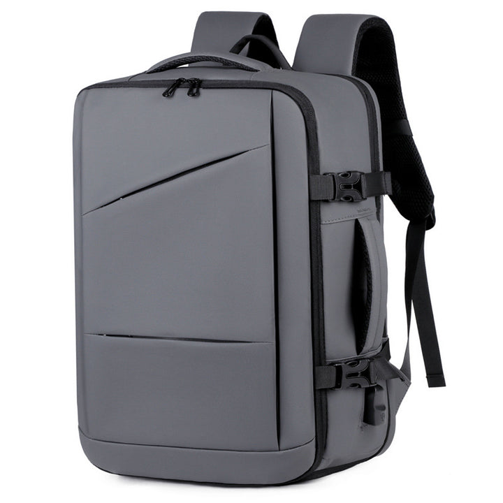 Functional Business Backpack with Expandable Storage and Ergonomic Straps Bowlift