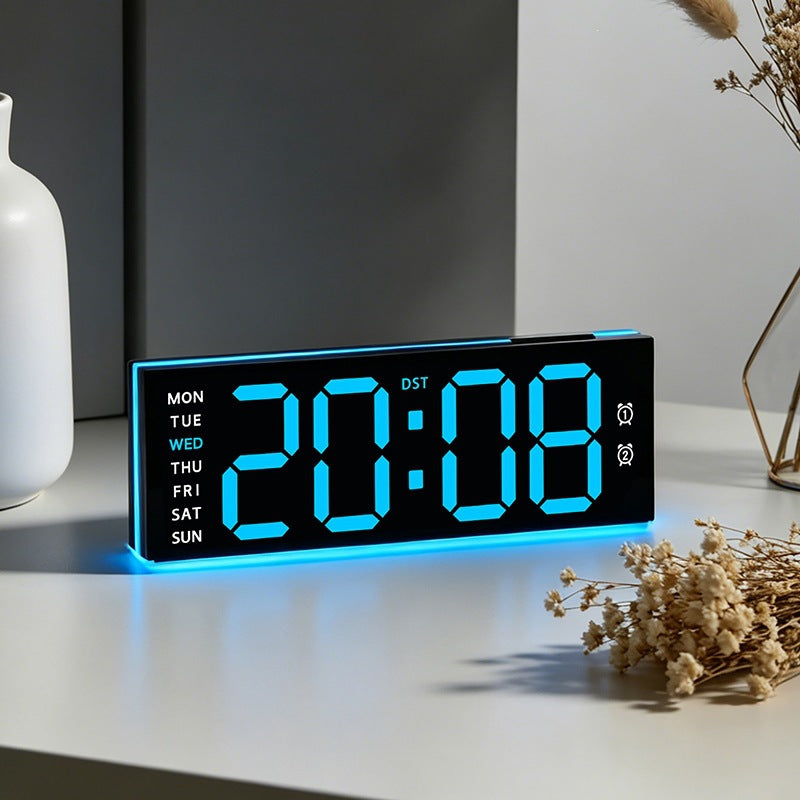 Digital alarm clock with large LED display and dual alarm function Bowlift