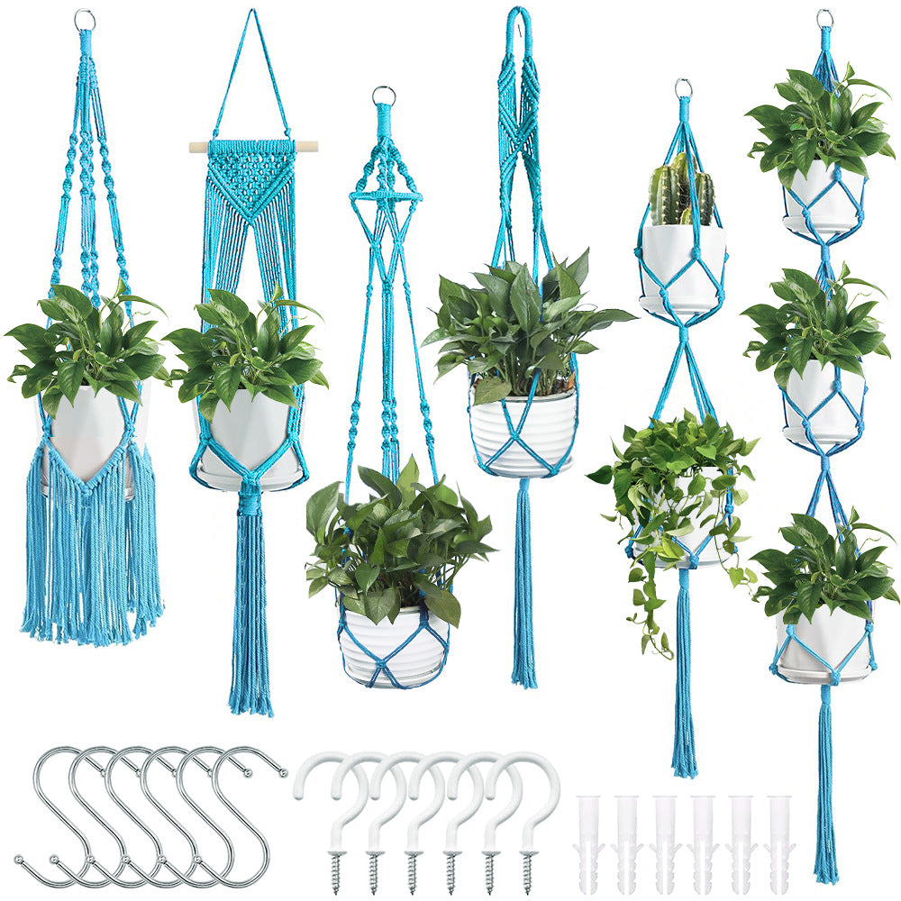 Macrame Plant Hanger Set Bowlift