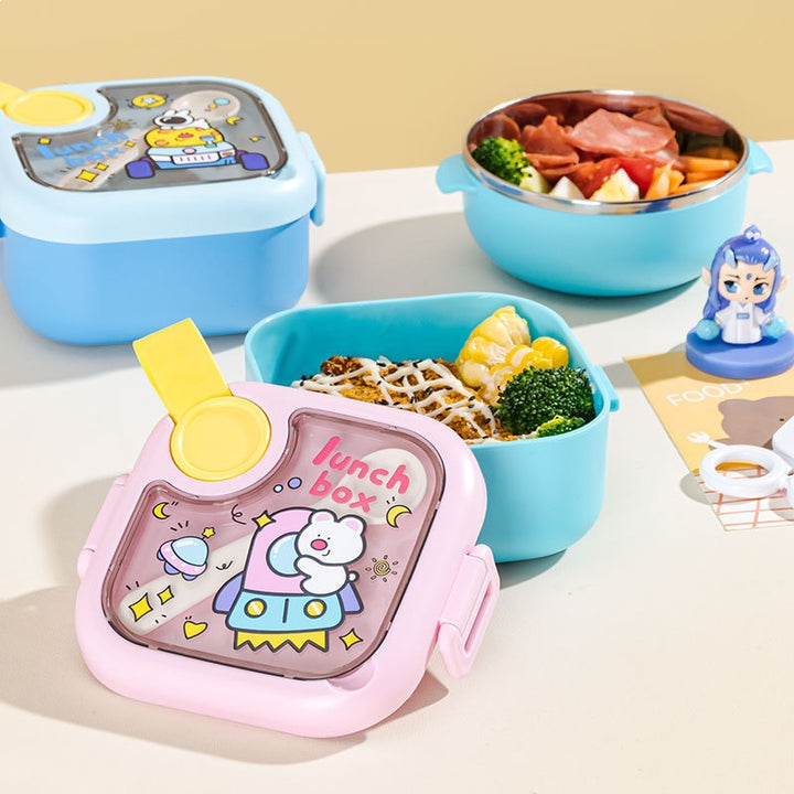 Fun-Themed Multi-Compartment Lunch Box
