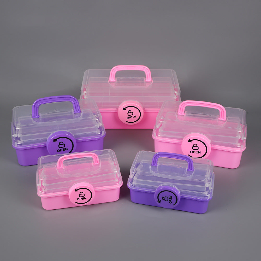 Portable Multi-Section Craft Storage Box Bowlift