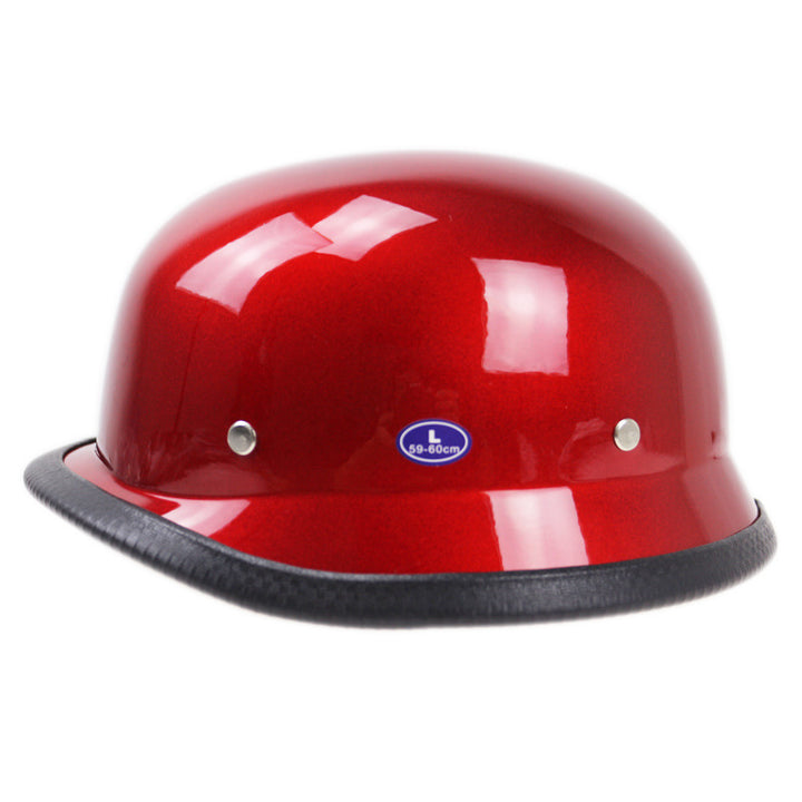 Vintage Half-Helmet Motorcycle Headgear Bowlift