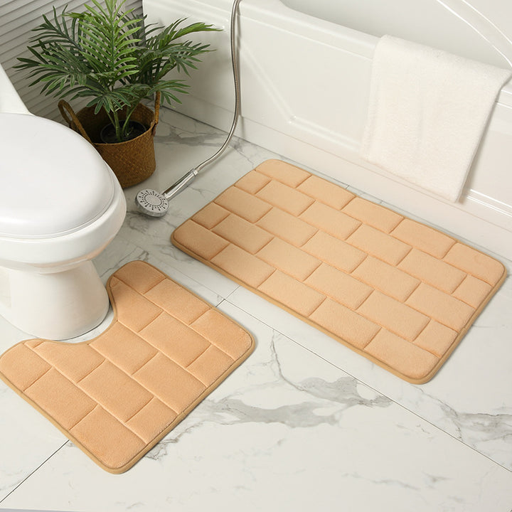 Cushioned Bathroom Mat Set
