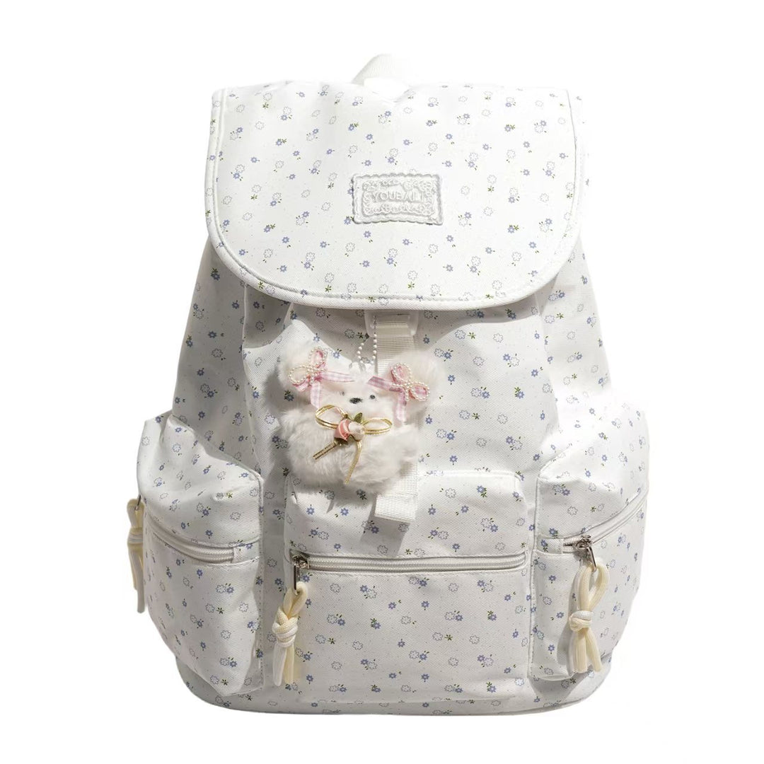 Children's Cute Floral Print Backpack Bowlift