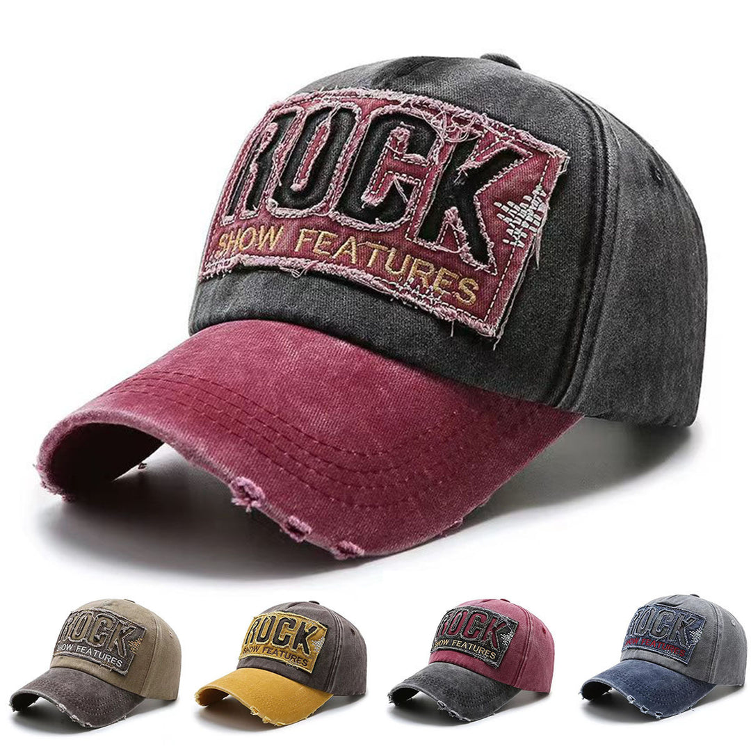 Men's Distressed Graphic Adjustable Baseball Cap Bowlift