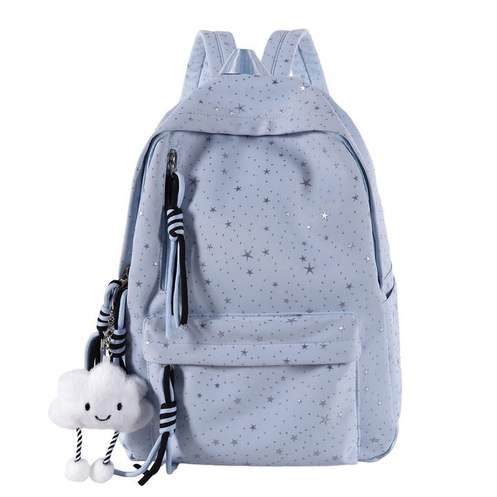 Playful Starry Patterned Backpack