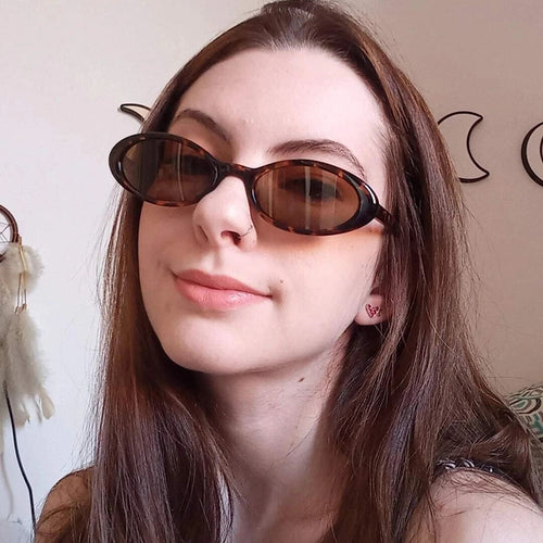 Chic Vintage Oval Sunglasses Bowlift