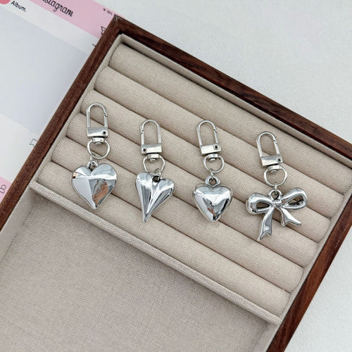 Heart-Shaped Clip-On Keychain Bowlift