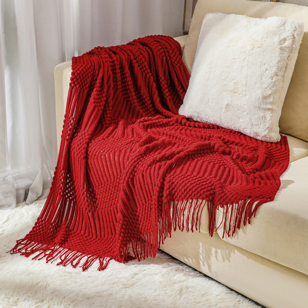 Stylish Textured Throw Blanket