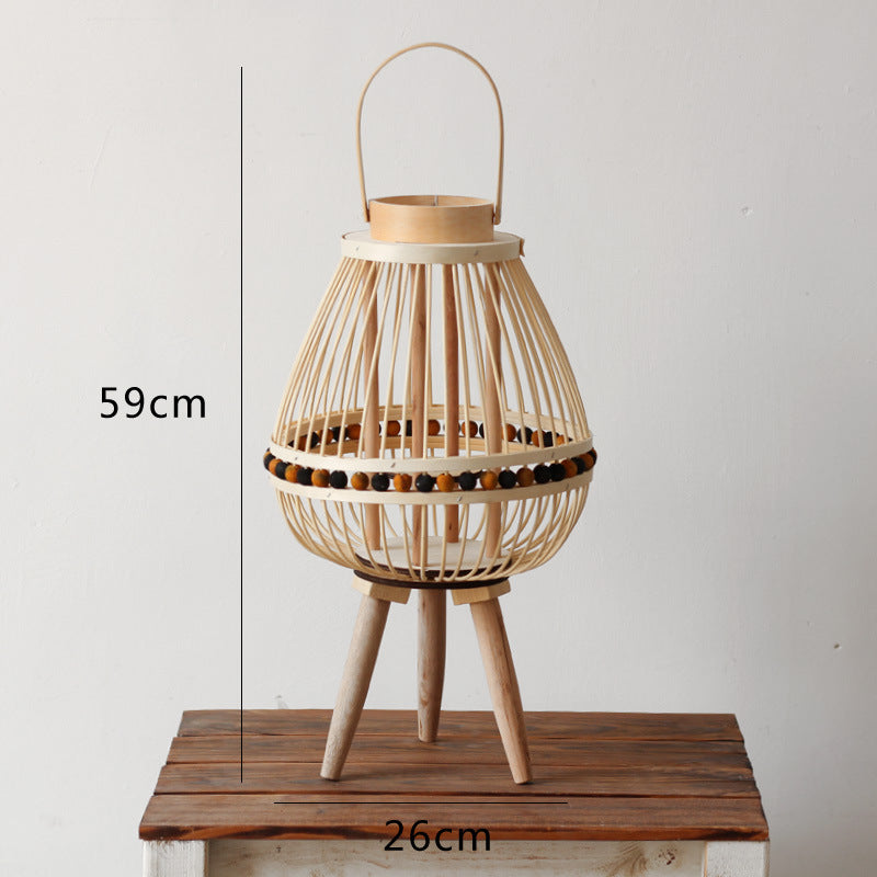 Handcrafted lantern made from natural materials Bowlift