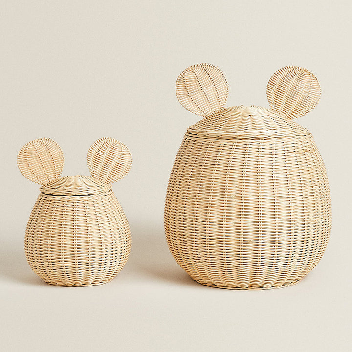 Playful storage basket with animal ears Bowlift