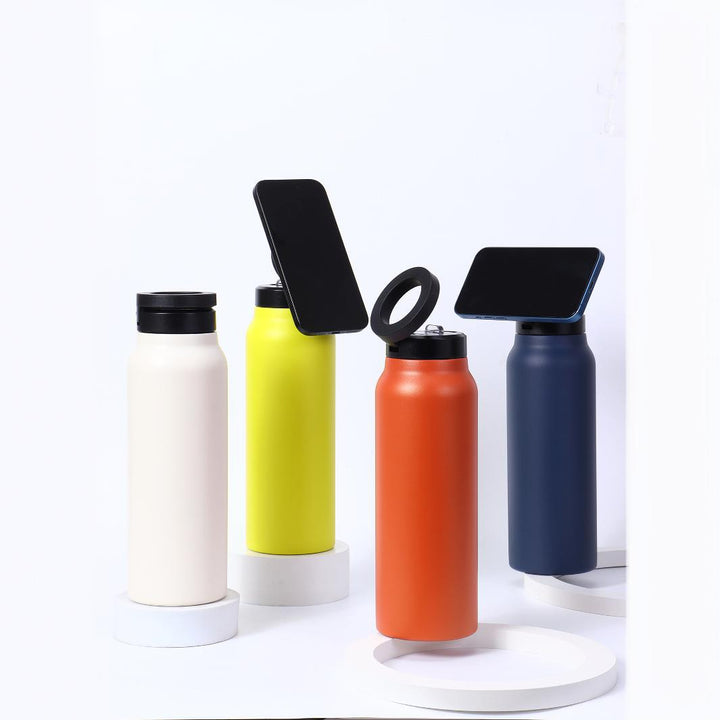 Insulated Stainless Steel Water Bottle with Loop Carry Lid Bowlift