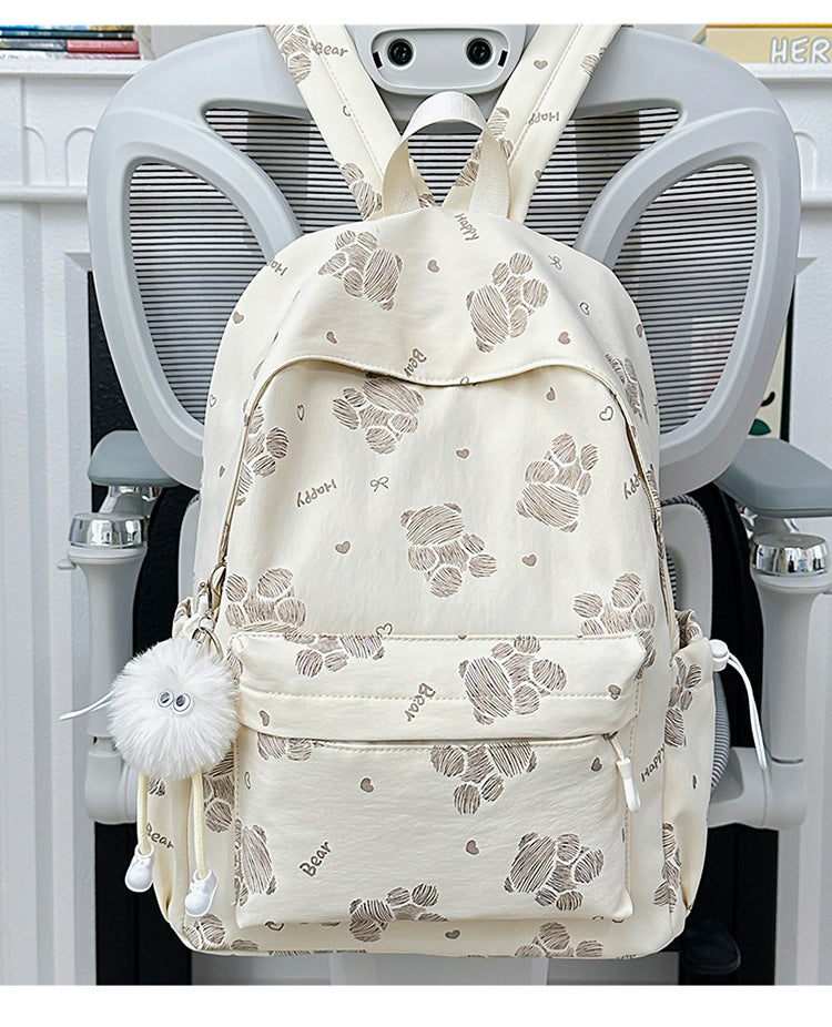 Backpack with Cute Paw Designs and Ergonomic Shoulder Straps Bowlift