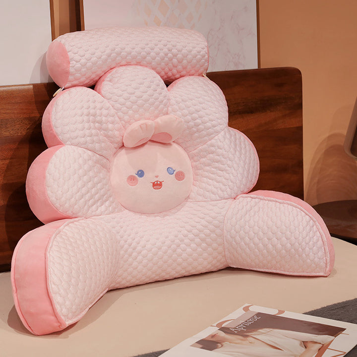 Seat cushion with ergonomic flower design Bowlift
