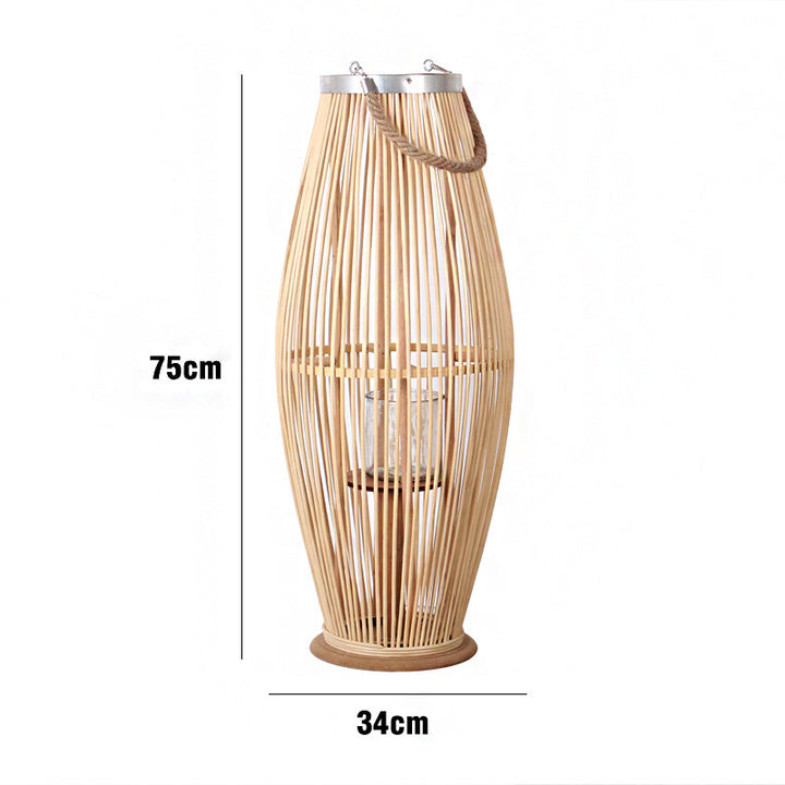 Elegant Rattan Lantern Bowlift