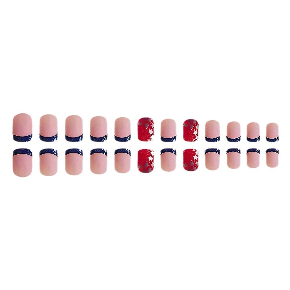 Sparkling Star Pattern Nail Art Bowlift