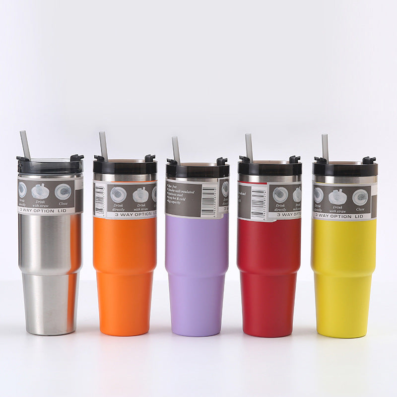 Women's thermos mug with 3-in-1 lid Bowlift