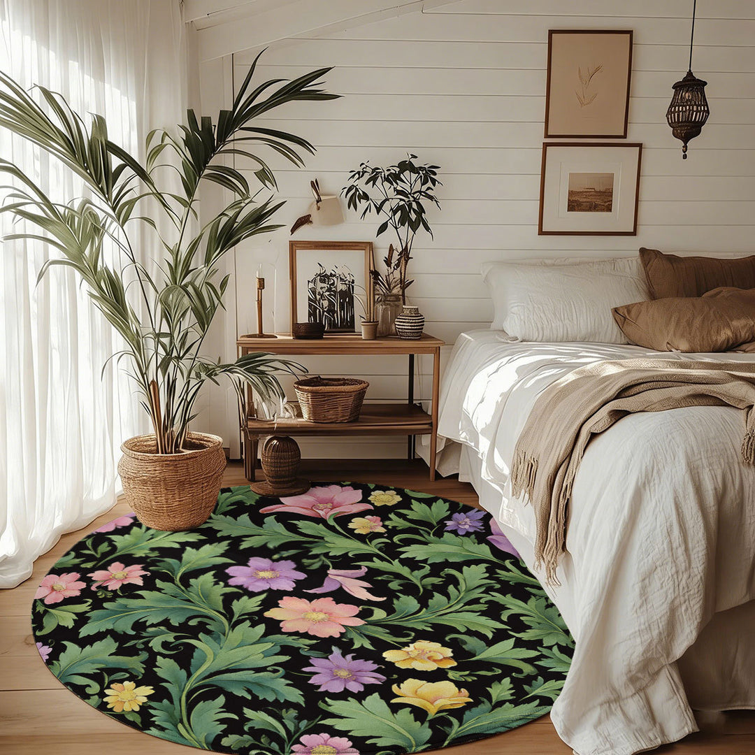 Floral Pattern Area Rug