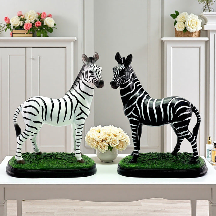 Decorative Zebra Figure Bowlift