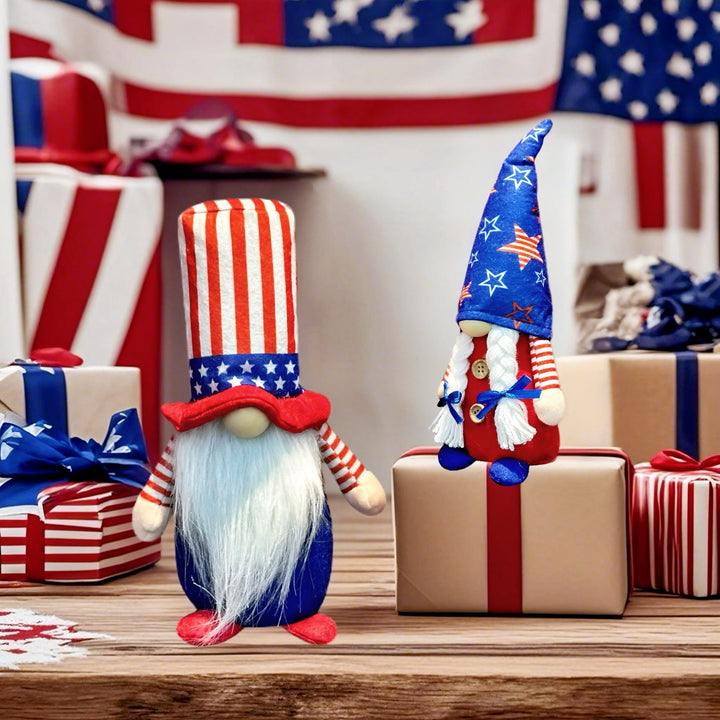Unisex decorative gnome figure with a tall top hat and long artificial beard Bowlift
