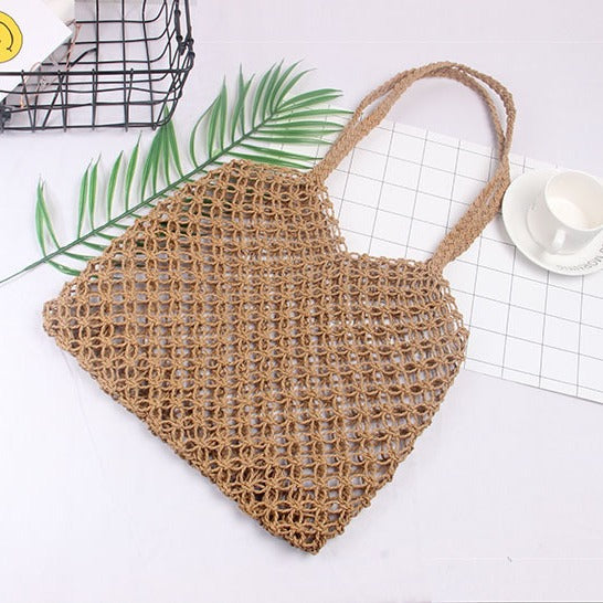 Structured Rattan Tote Bag Bowlift