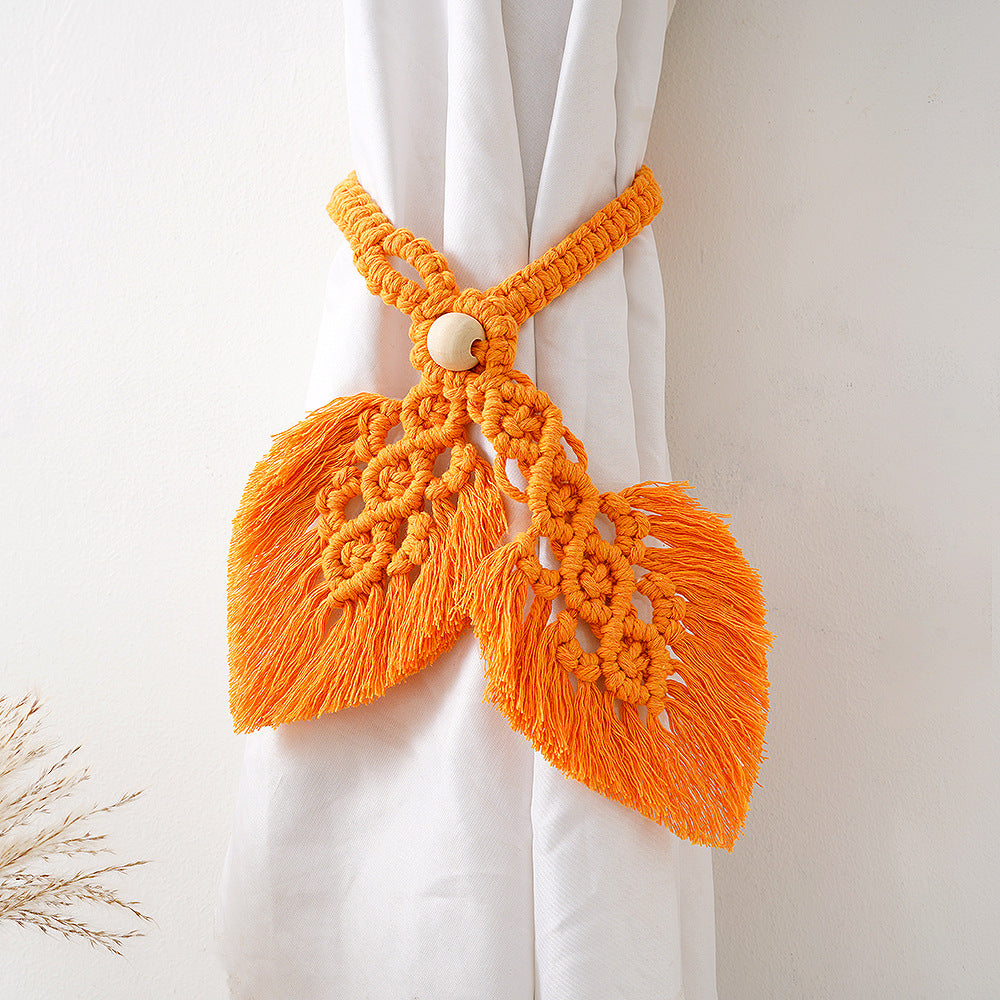 Macrame Curtain Tieback Holder Bowlift