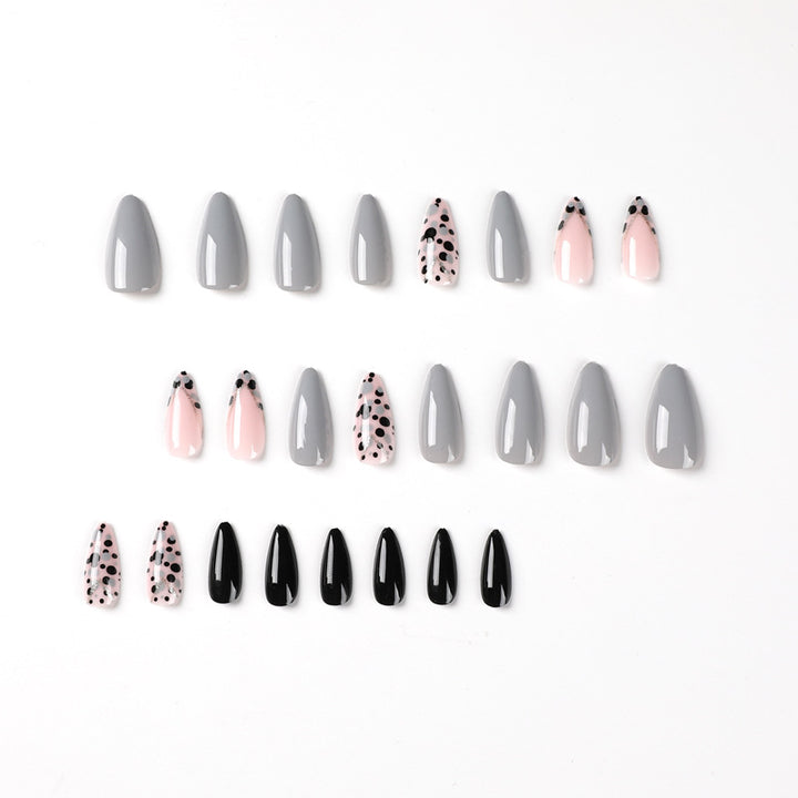 Artful stiletto nails with elegant accent design Bowlift