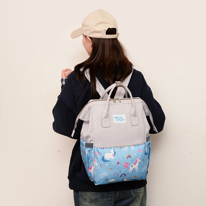 Eclectic Unicorn Design Diaper Backpack Bowlift