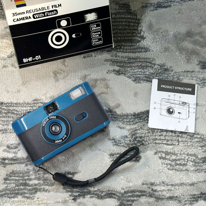 Reusable 35mm Film Camera with Flash Bowlift