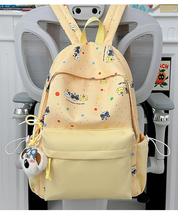 Backpack with Cute Cartoon Design and Practical Compartments Bowlift