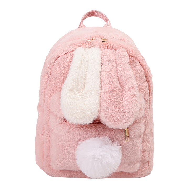 Plush Backpack with Animal Ears Bowlift