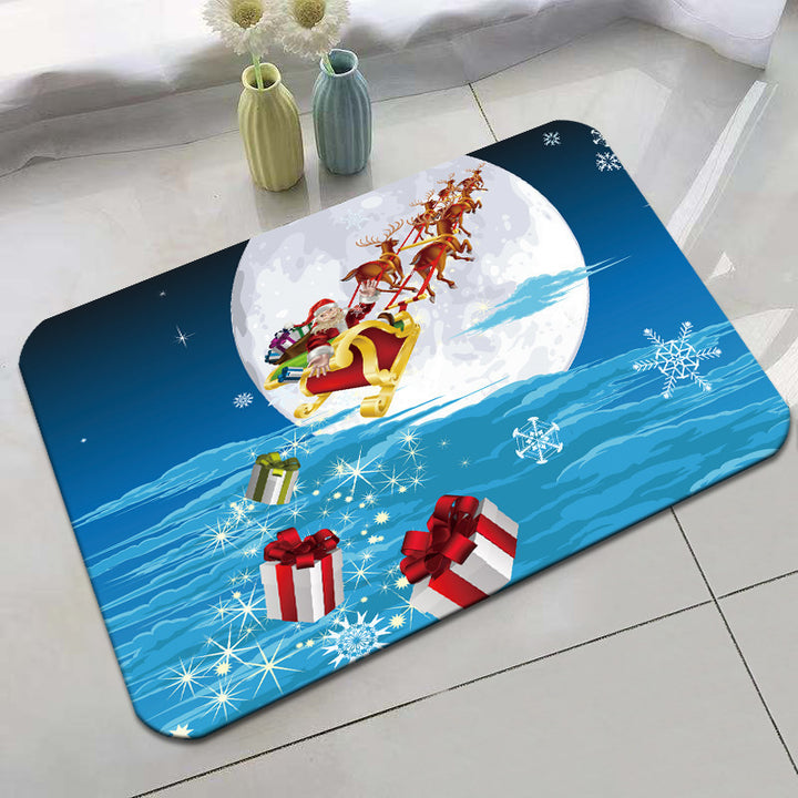Festive Holiday-Themed Bath Mat Bowlift