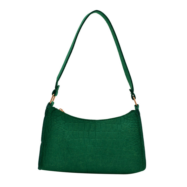 WoCrocodile Textured Mini Shoulder Handbag Bowlift