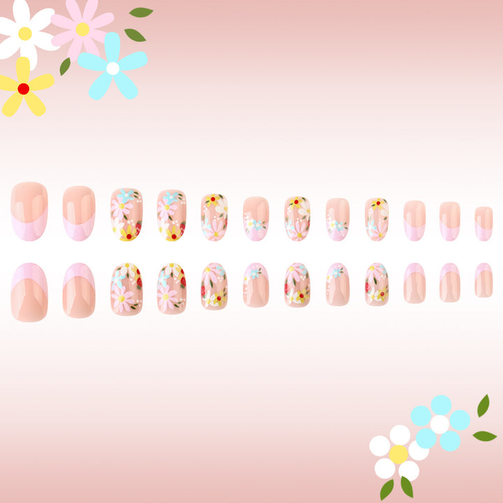 Floral Design Gel Nail Art Set Bowlift