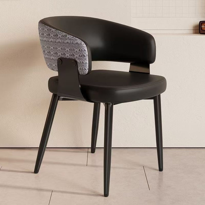 Contemporary Floral Accent Dining Chair Bowlift