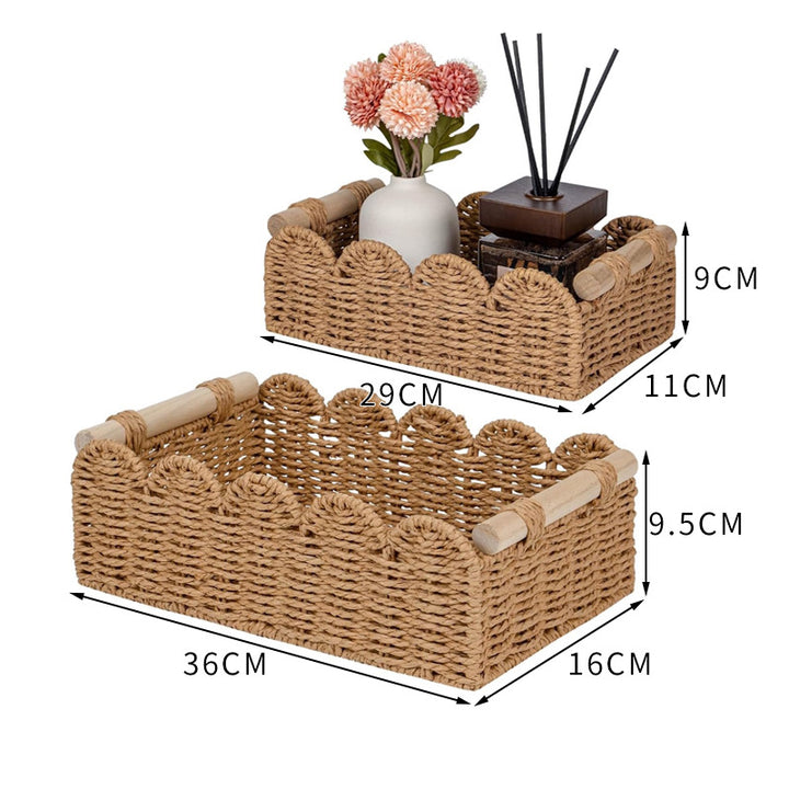 Woven Storage Caddy Basket Bowlift