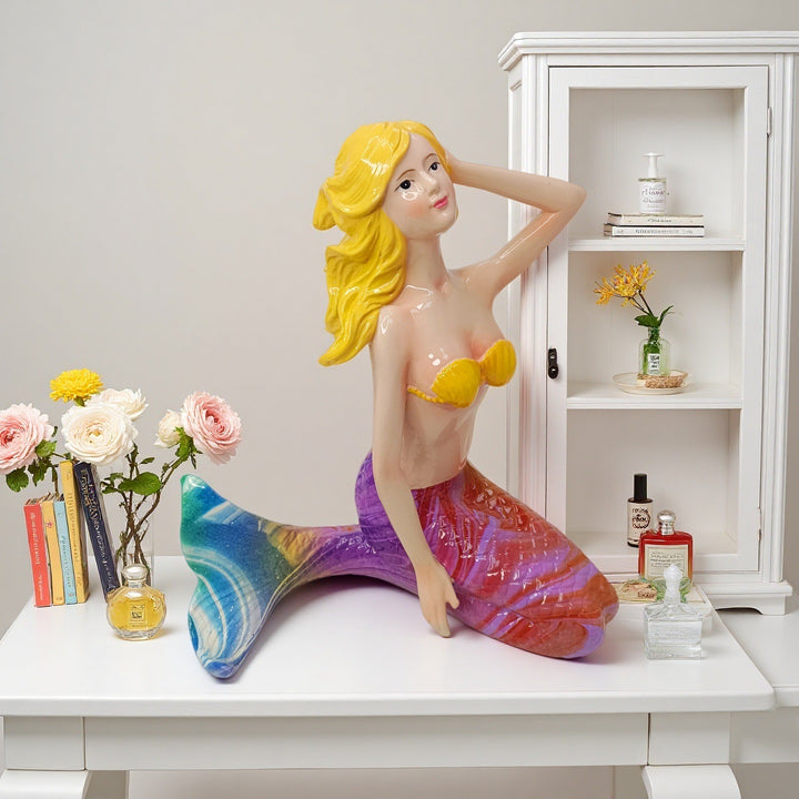 Decorative Mermaid Figurine Bowlift