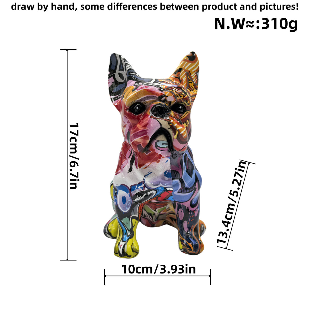 Decorative figure of a French Bulldog Bowlift